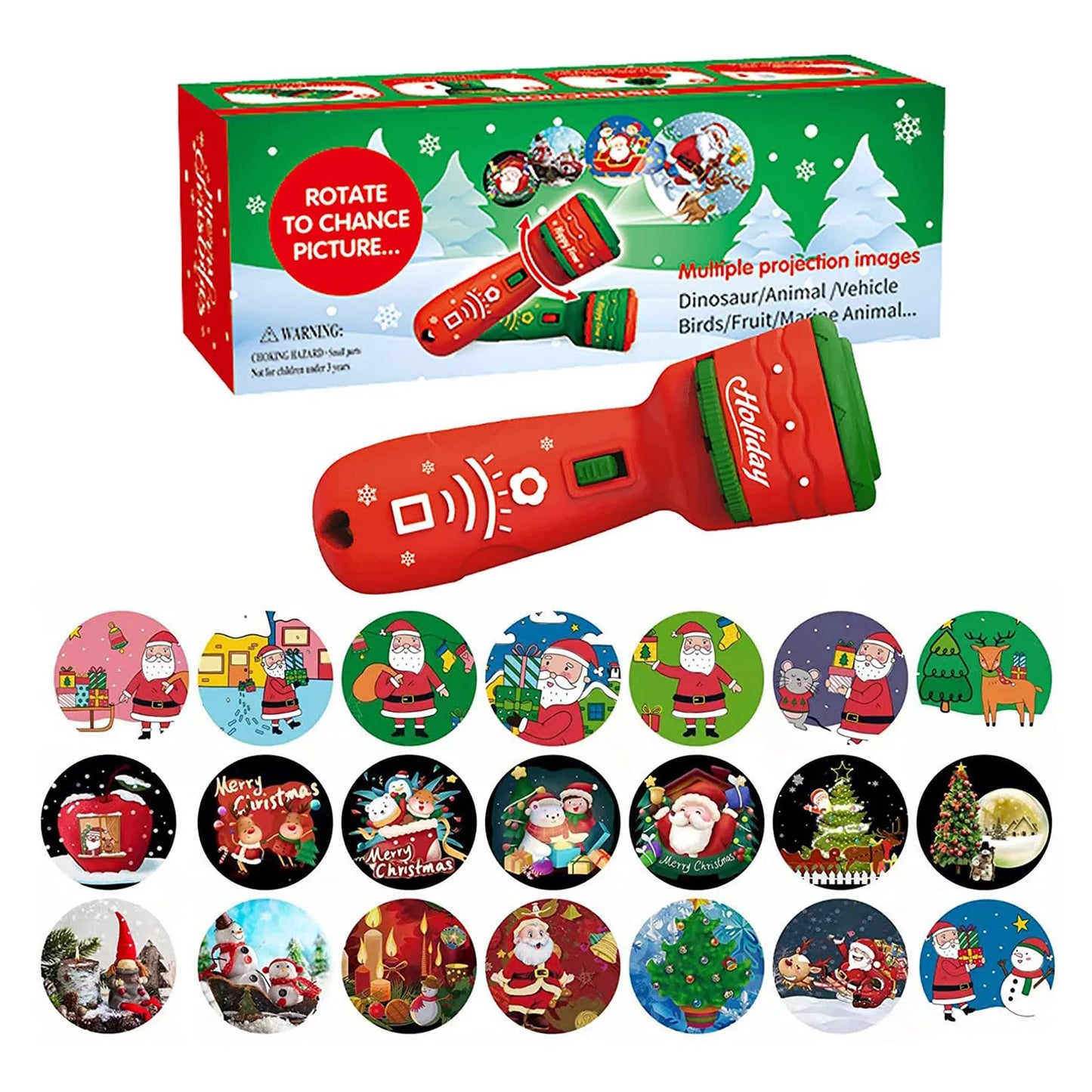 Flashlight Projector Lifelike 24 Kinds Toys Gifts